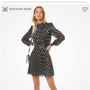 Black and silver dress